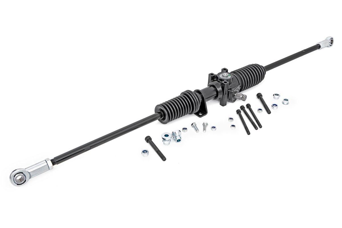 Polaris Ranger Crew XP 1000 NorthStar Ultimate Rack and Pinion - Rough Country - Heavy Duty - Black - '21-'23